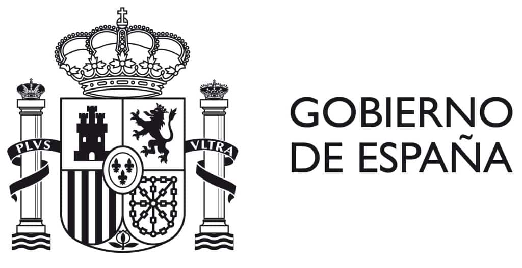logotipo gobierno de españa en línea negra